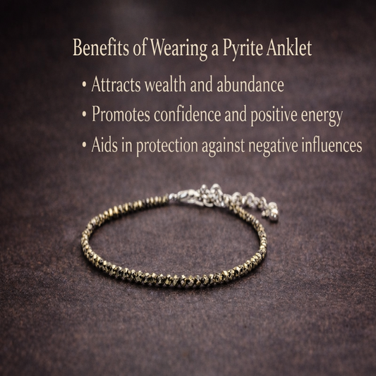 Raw Pyrite Anklet