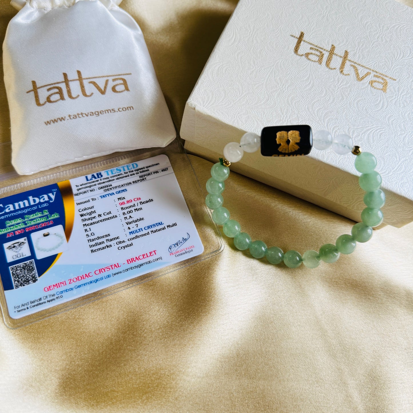 Gemini (Mithun) Rashi Zodiac Bracelet