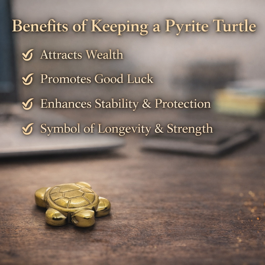 Golden Pyrite Turtle
