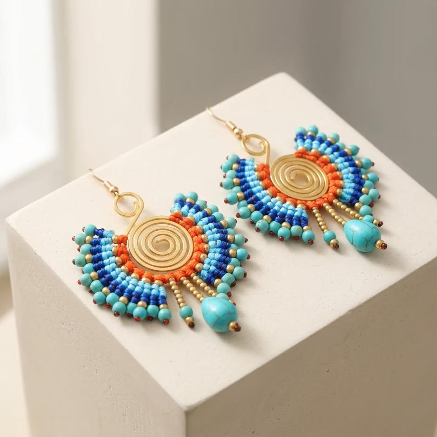 Spiral Woven Earrings