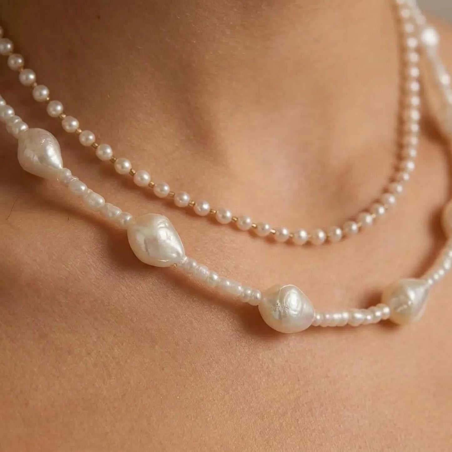 Baroque Seed Pearl Necklace