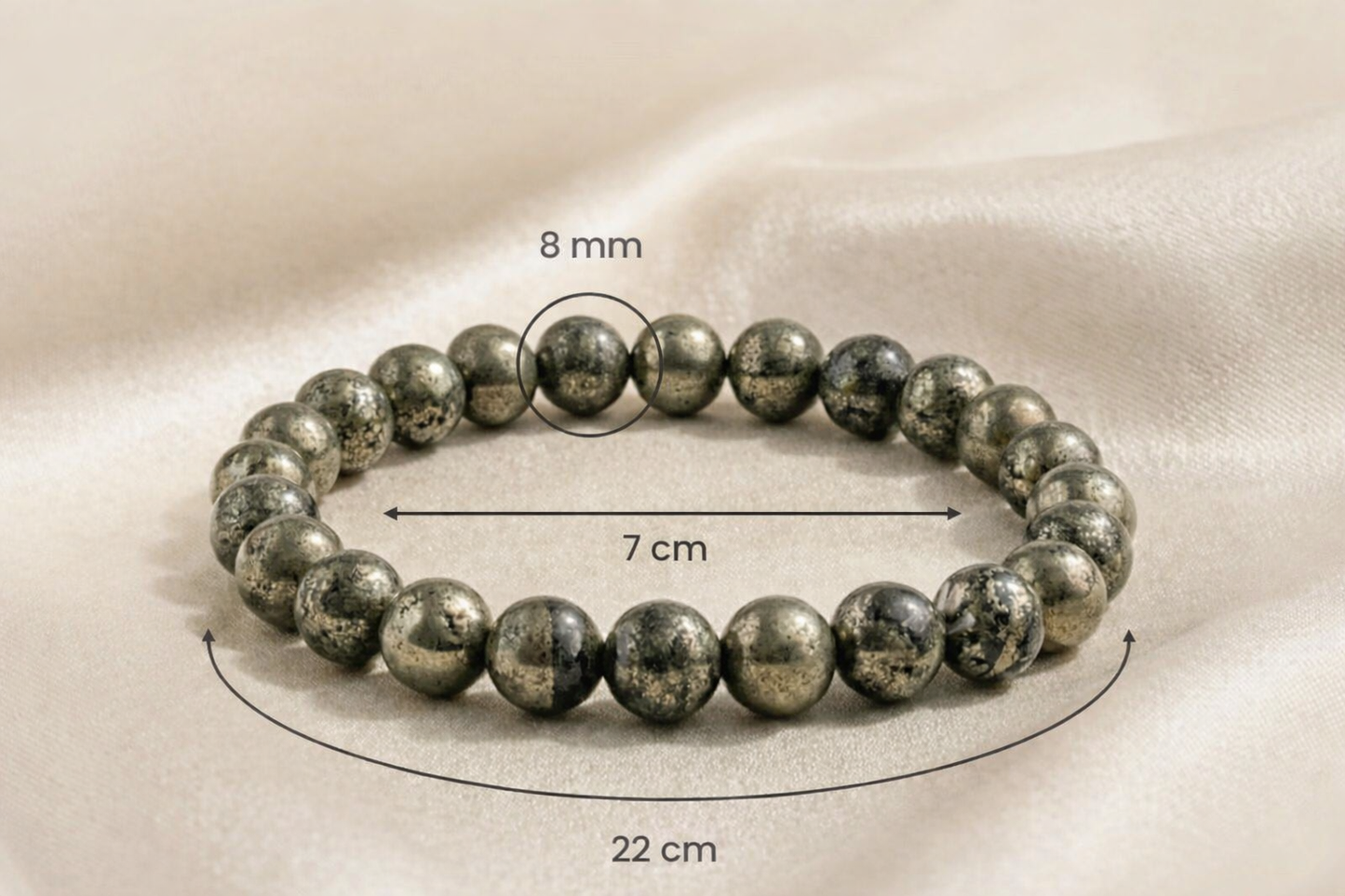 Raw Pyrite Bracelet