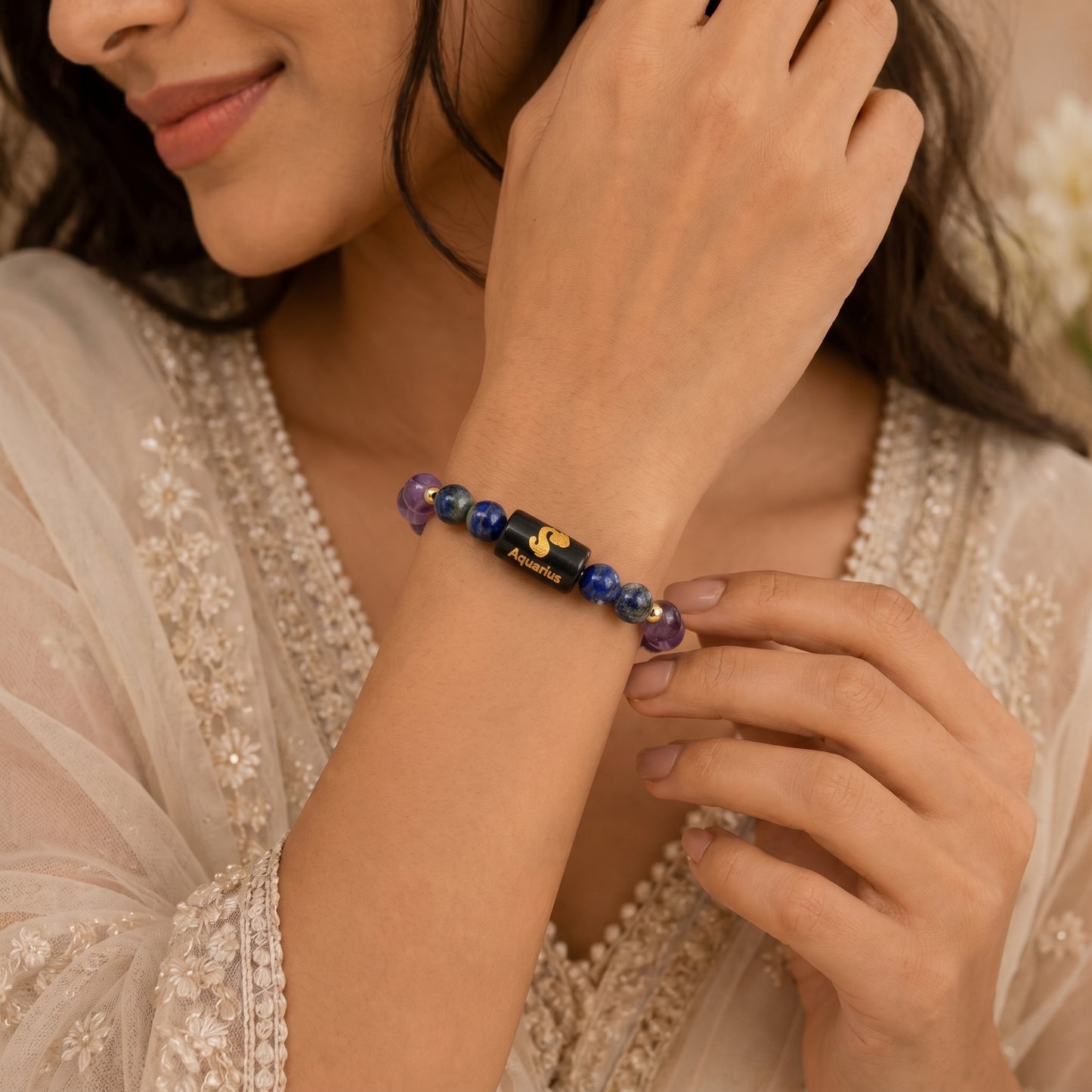 Aquarius (Kumbh) Rashi Zodiac Bracelet