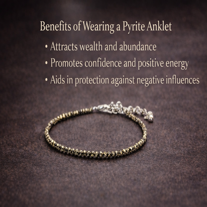 Raw Pyrite Anklet