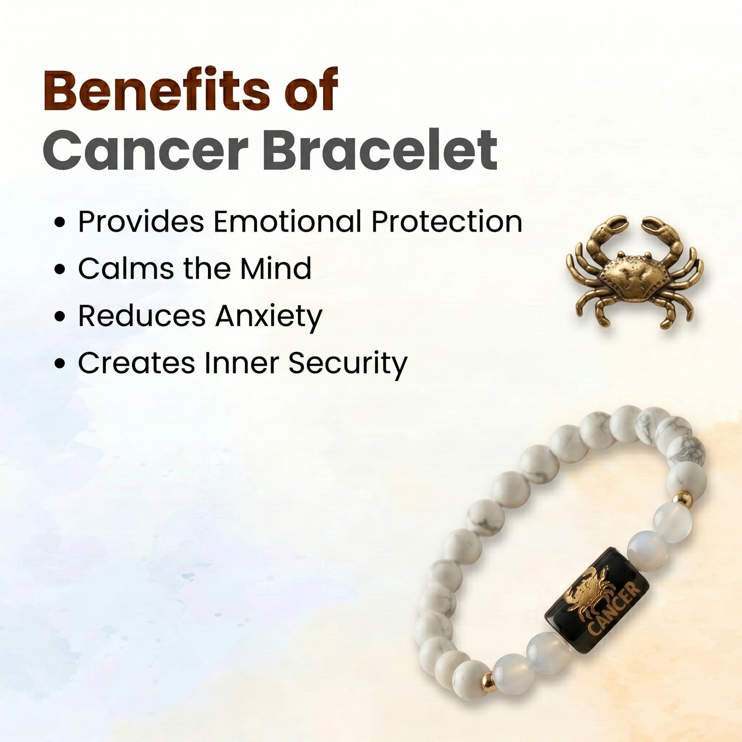 Cancer (Karka) Rashi Zodiac Bracelet