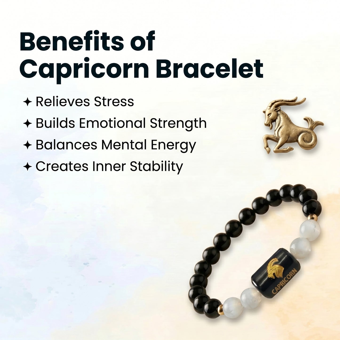 Capricorn (Makar) Rashi Zodiac Bracelet