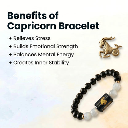 Capricorn (Makar) Rashi Zodiac Bracelet