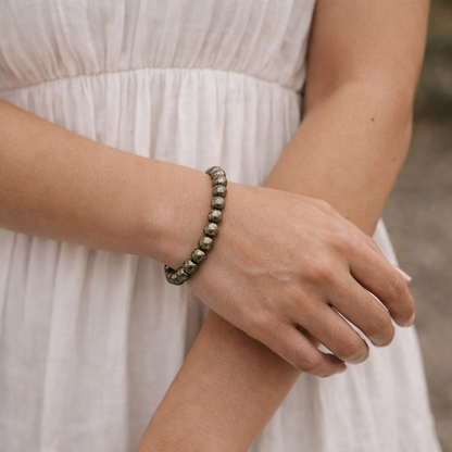 Raw Pyrite Bracelet
