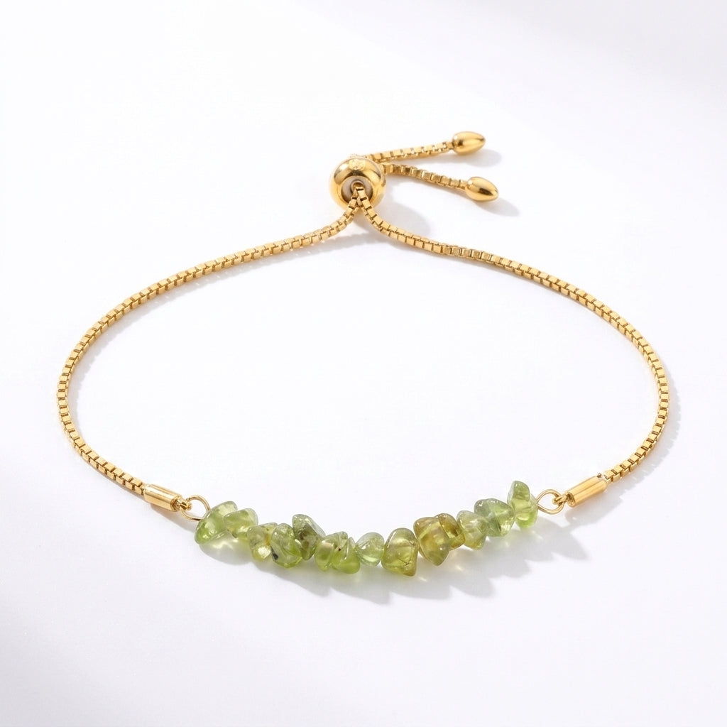 Peridot Chips Bracelet
