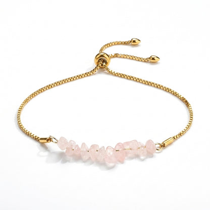 Rose Quartz Chips Bracelet