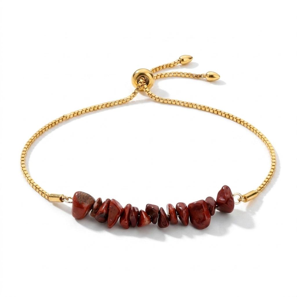 Red Garnet Chips Bracelet