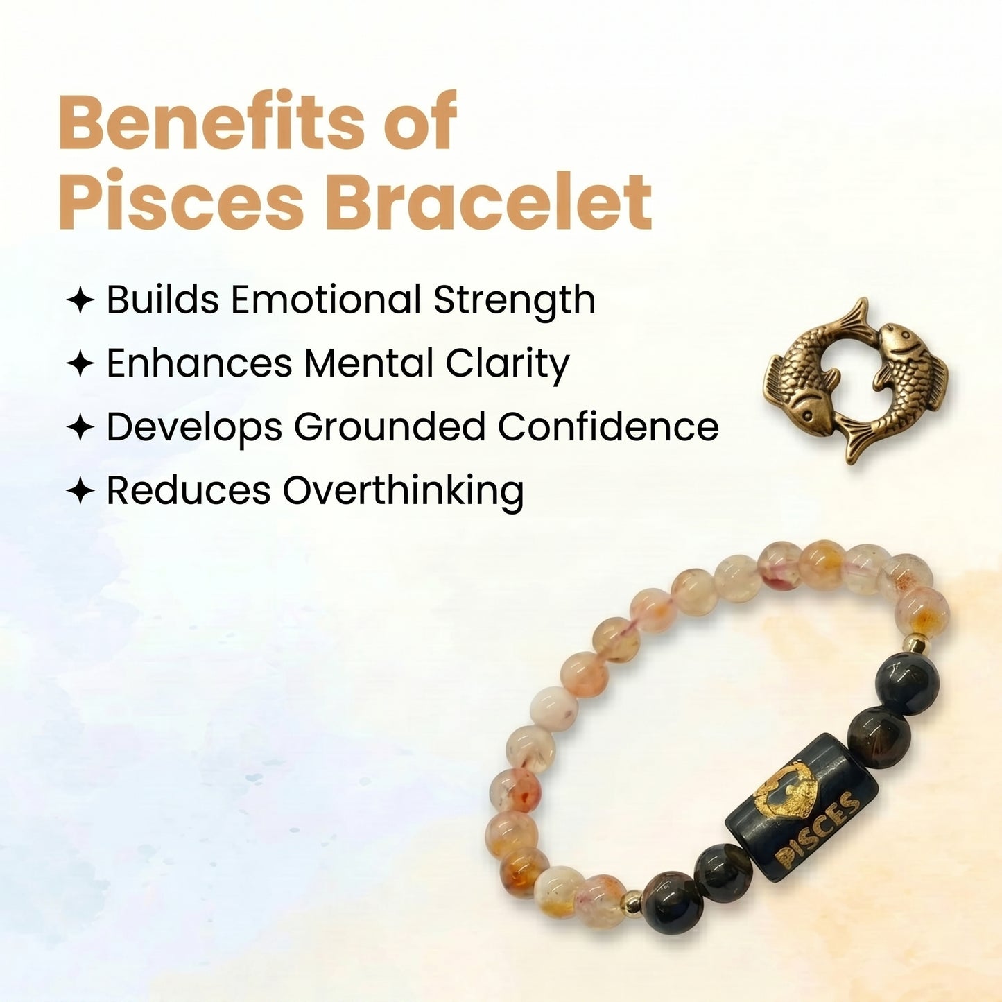 Pisces (Meen) Rashi Zodiac Bracelet