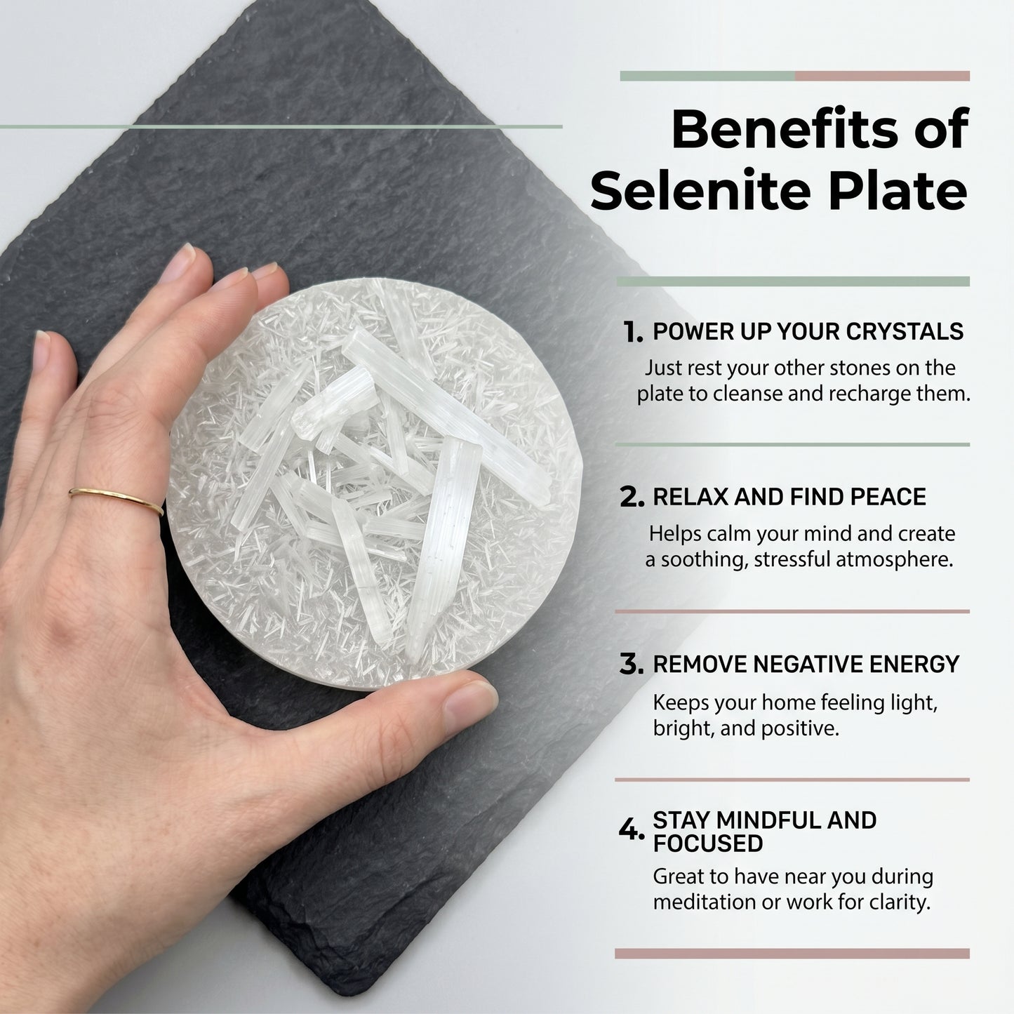 Raw Moroccan Selenite Plate