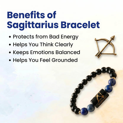 Sagittarius (Dhanu) Rashi Zodiac Bracelet