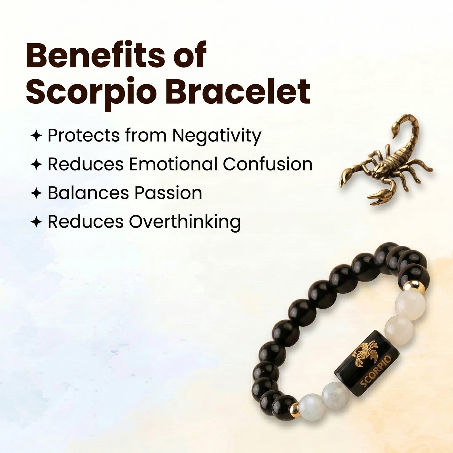 Scorpio (Vrishchik) Rashi Zodiac Bracelet