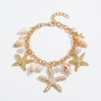 Starfish Seashell Bracelet