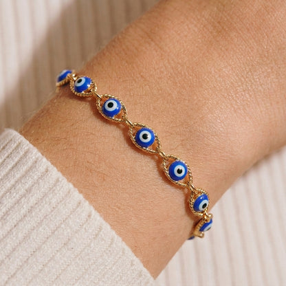 Natural Evil Eye Bracelet