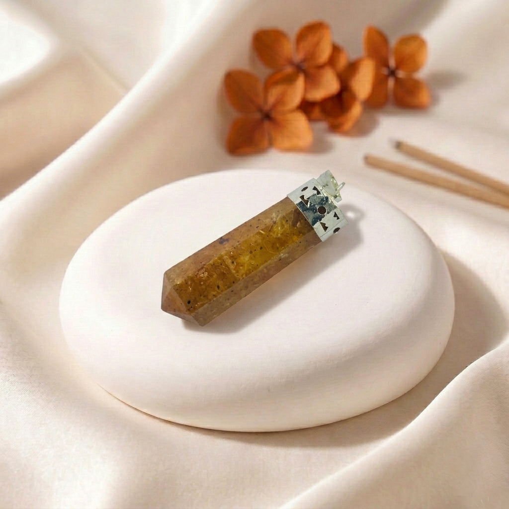 Citrine Pencil Pendant