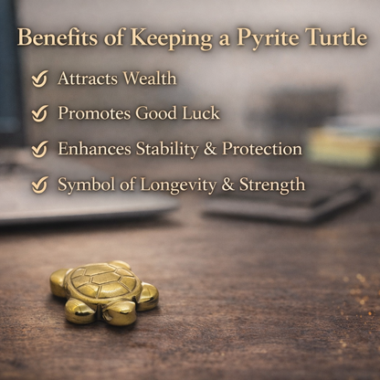 Golden Pyrite Turtle