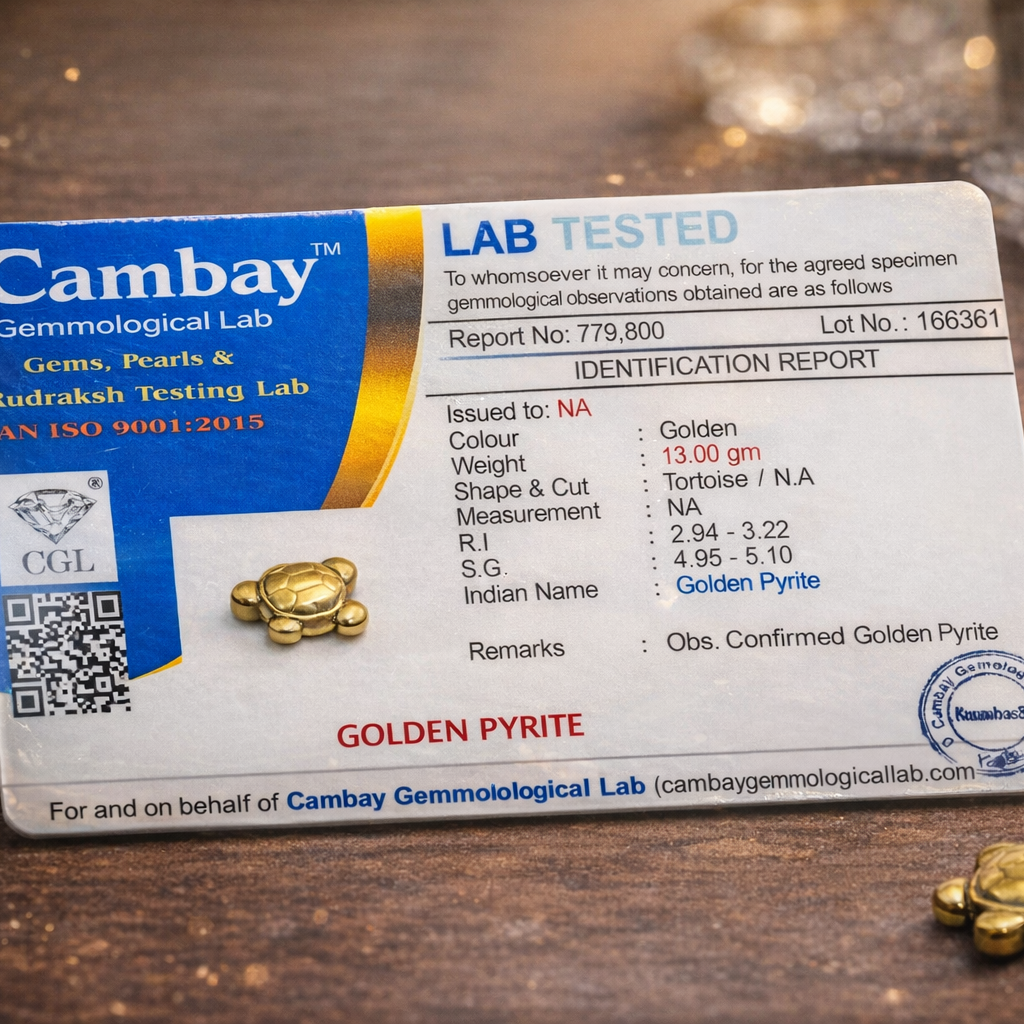 Golden Pyrite Turtle