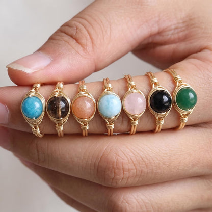 Gemstone Wire Wrapped Ring