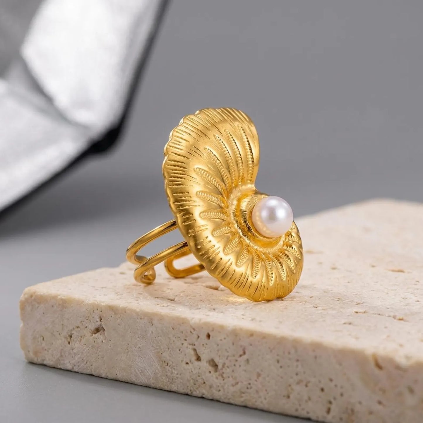 Pearl Shell Statement Ring