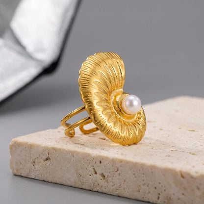 Pearl Shell Statement Ring