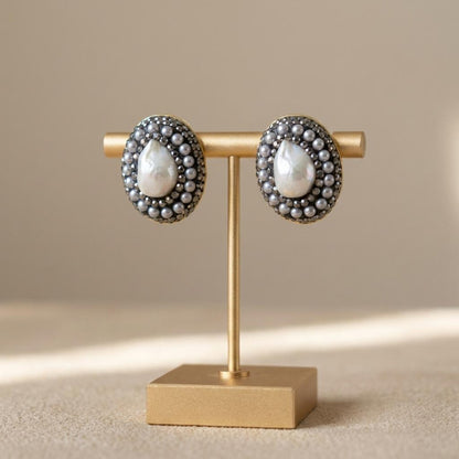 Baroque Pearl Stud Earrings