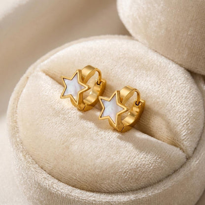 Pearl Star Earrings