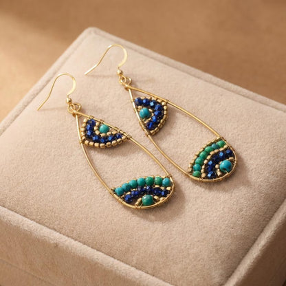 Beaded Teardrop Earrings