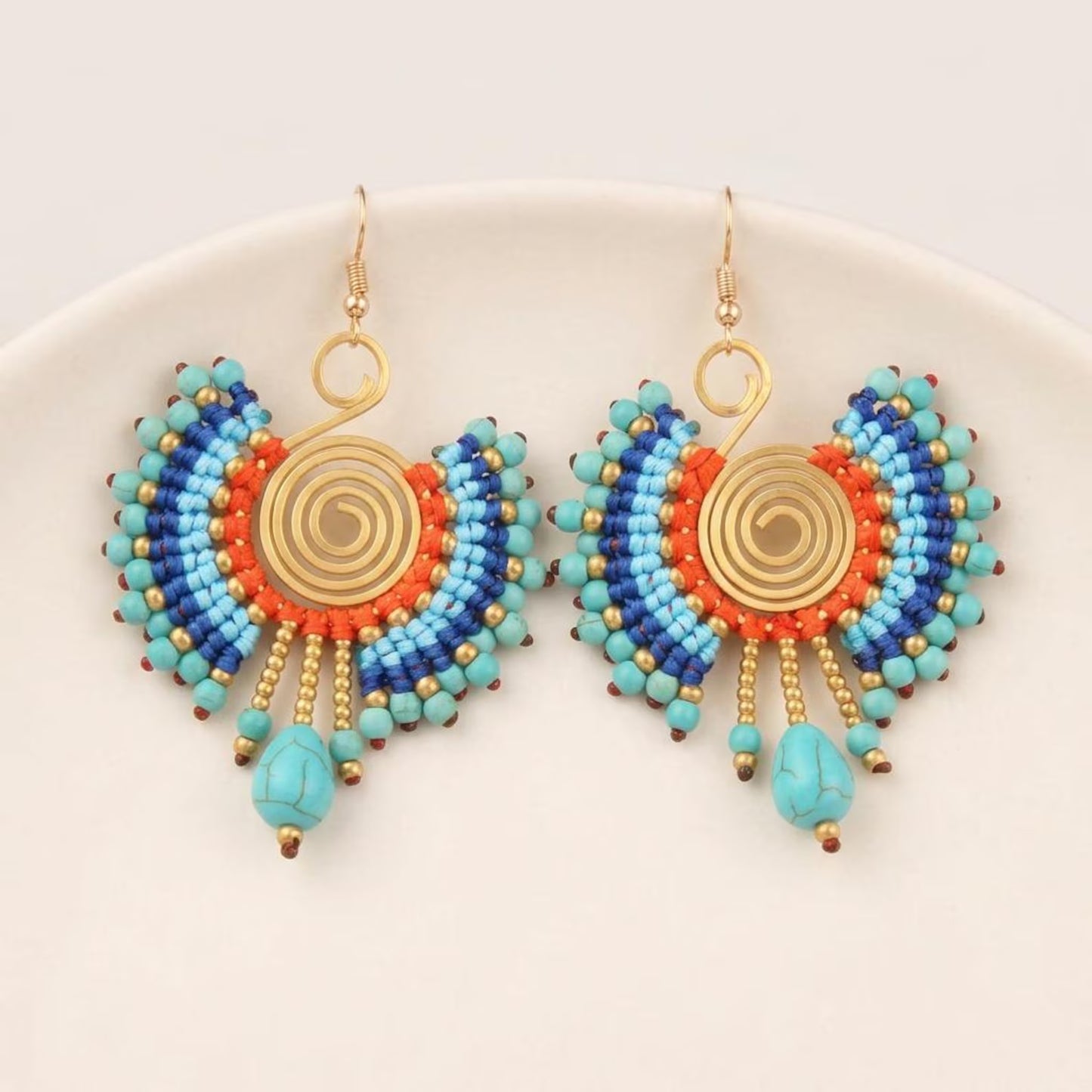 Spiral Woven Earrings
