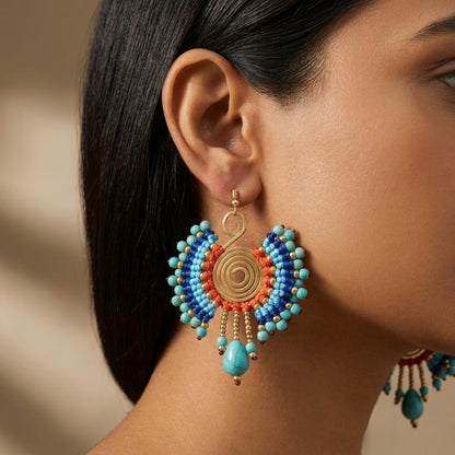 Spiral Woven Earrings