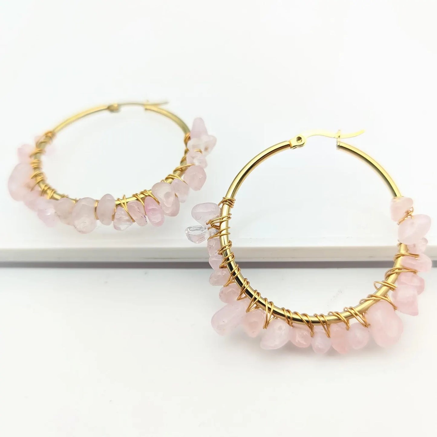 Gemstone Chip Earrings