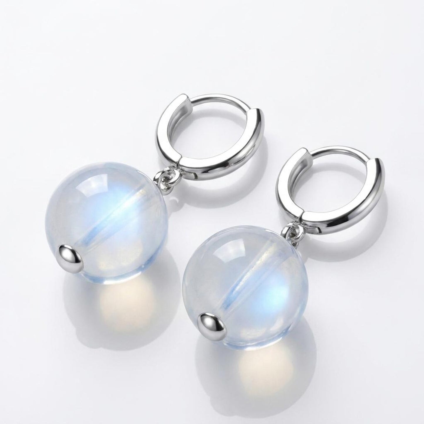 Gemstone Sphere Huggies