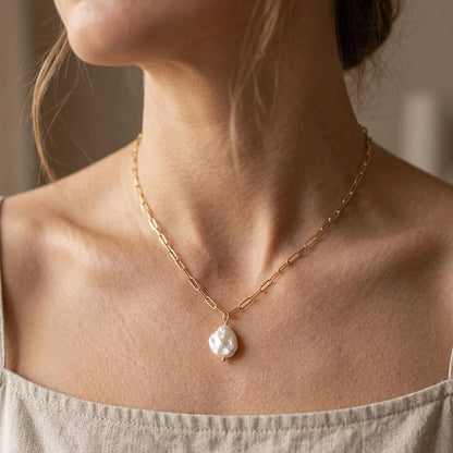 Baroque Keshi Pearl Necklace