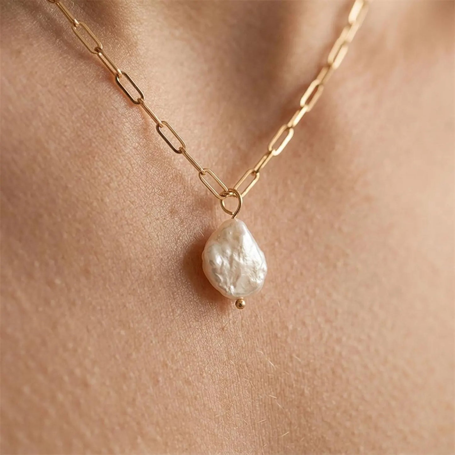 Baroque Keshi Pearl Necklace