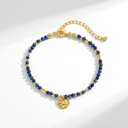 Lapis Lazuli Disc Bracelet