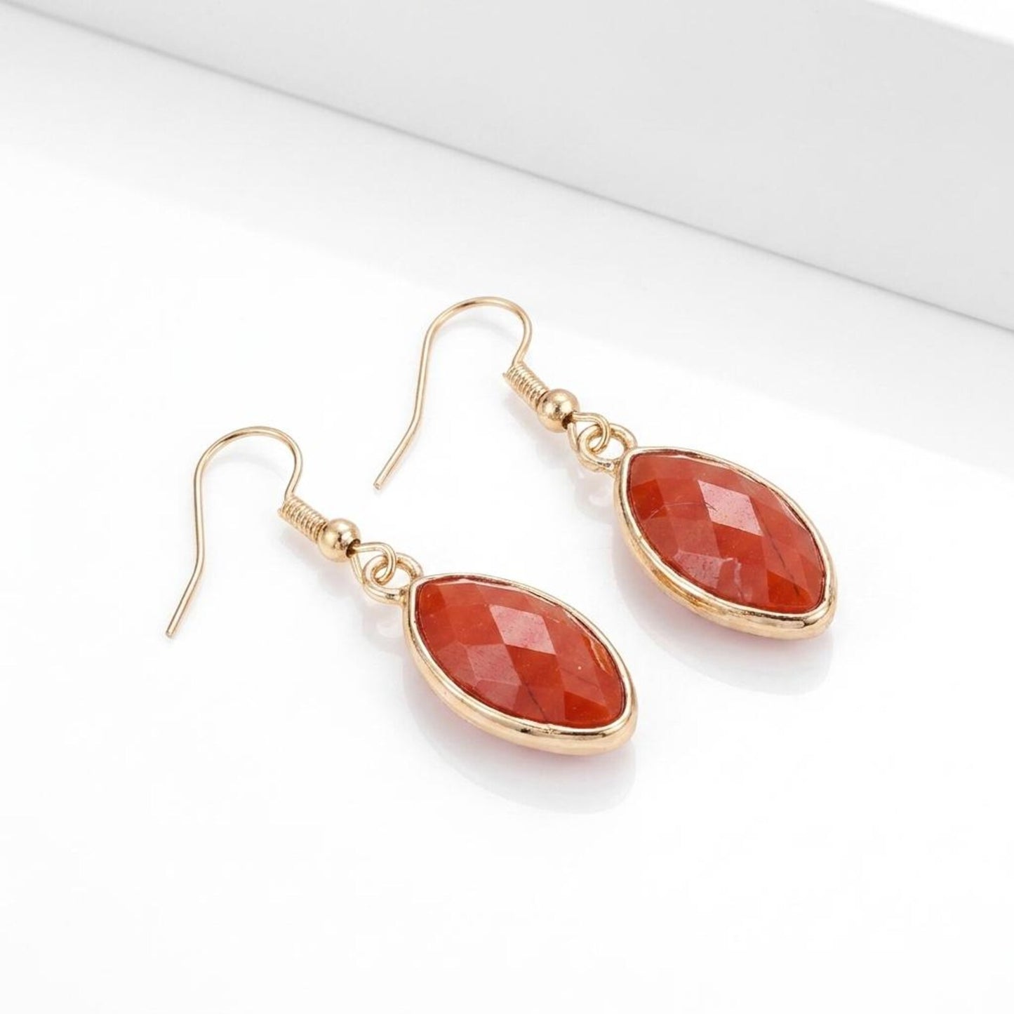 Faceted Jasper Earrings