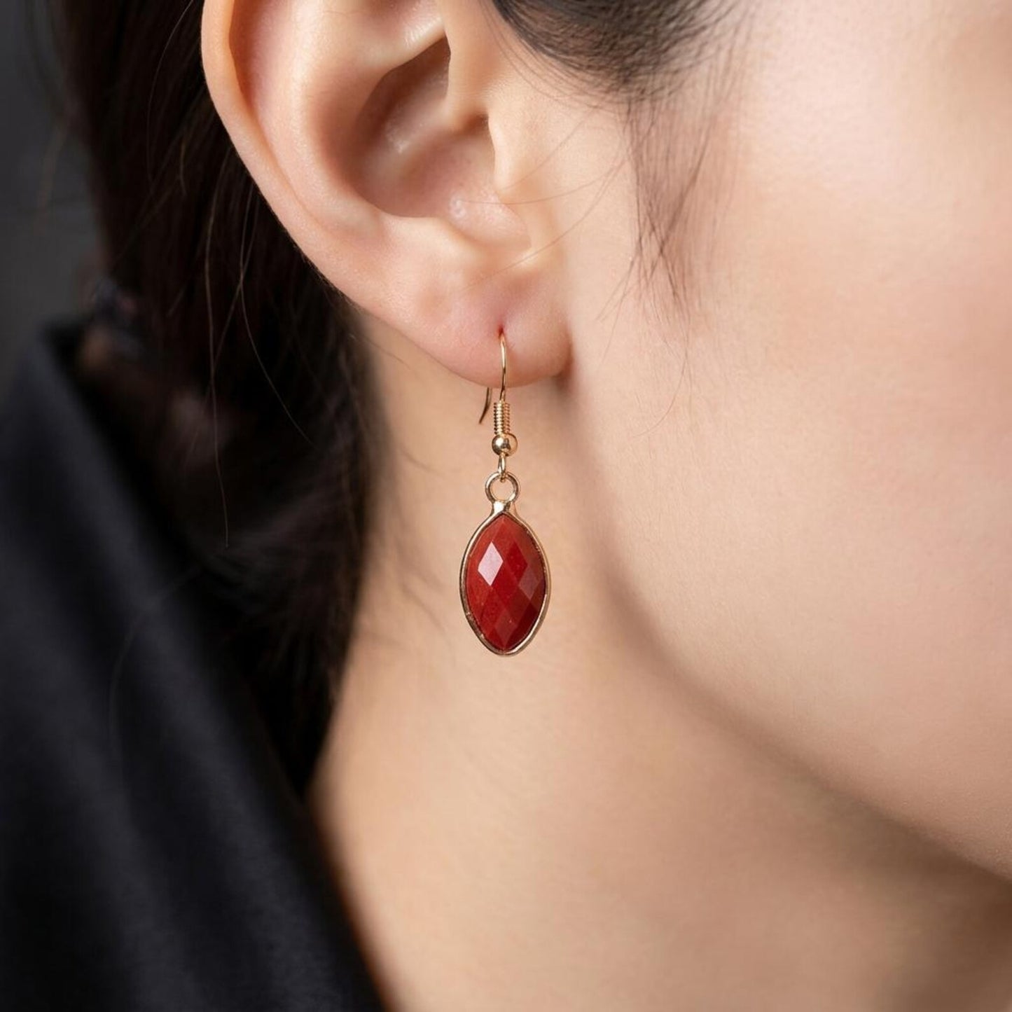 Faceted Jasper Earrings