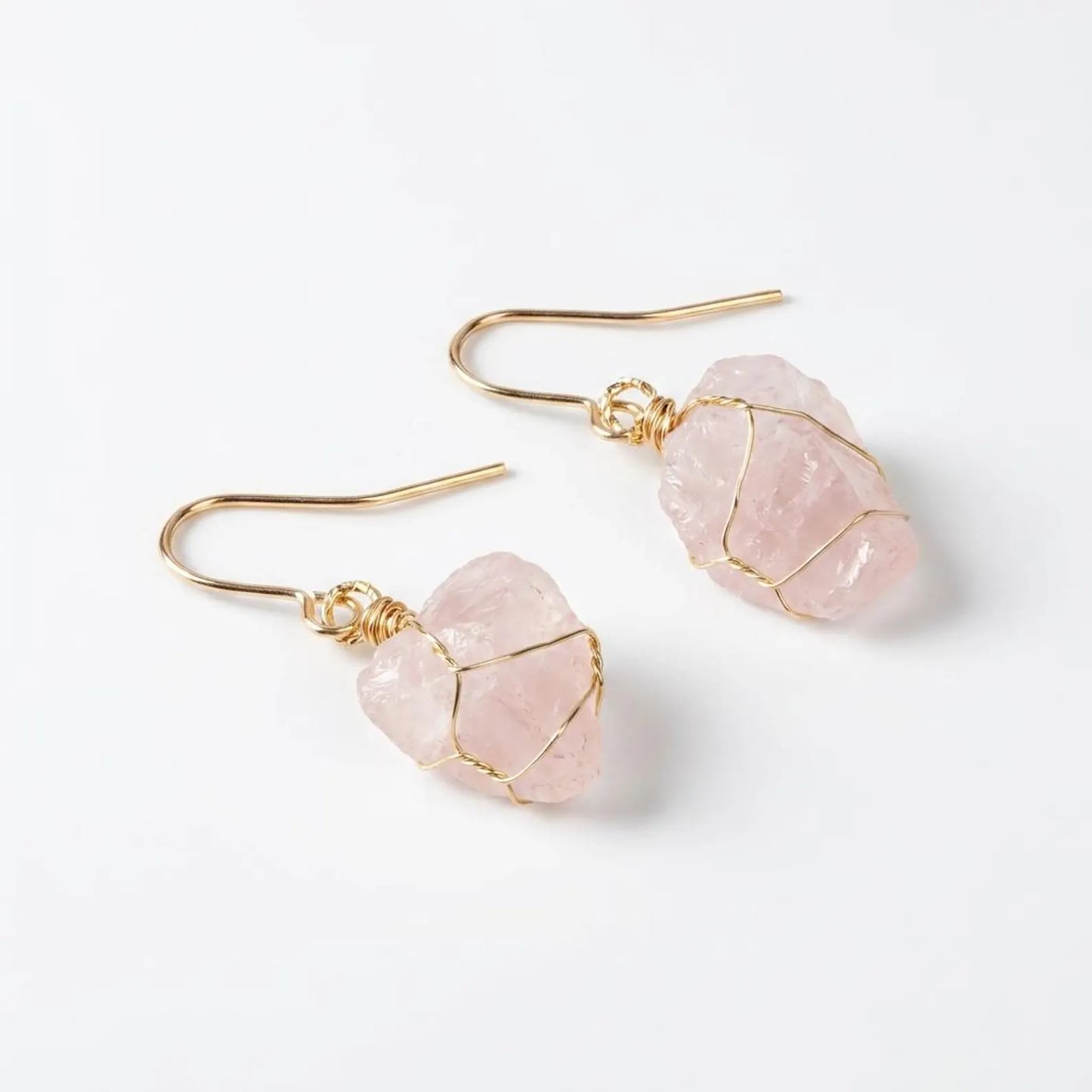 Raw Stone Drop Earrings