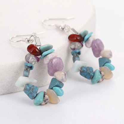 Gemstone Chip Earrings