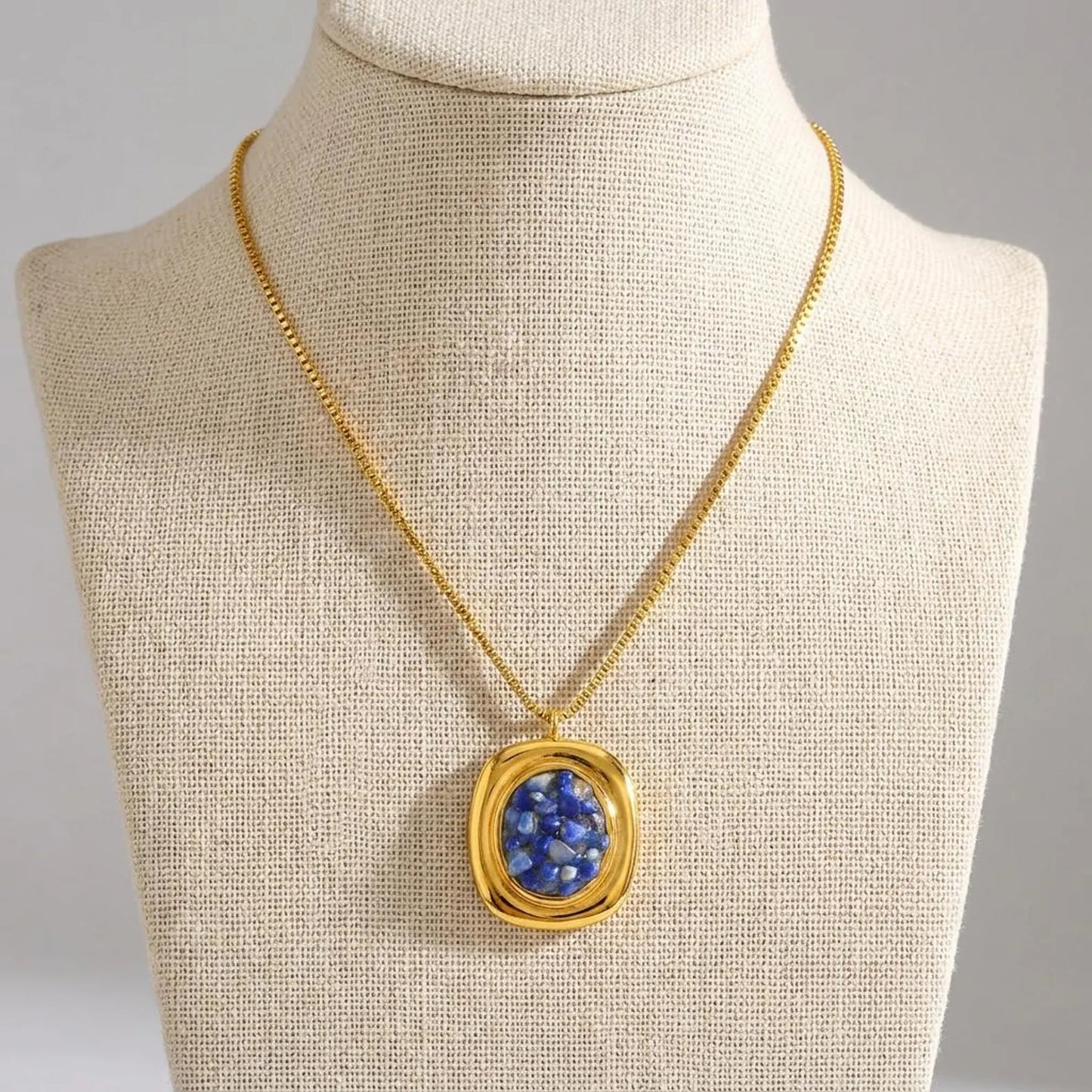 Lapis Lazuli Medallion Necklace