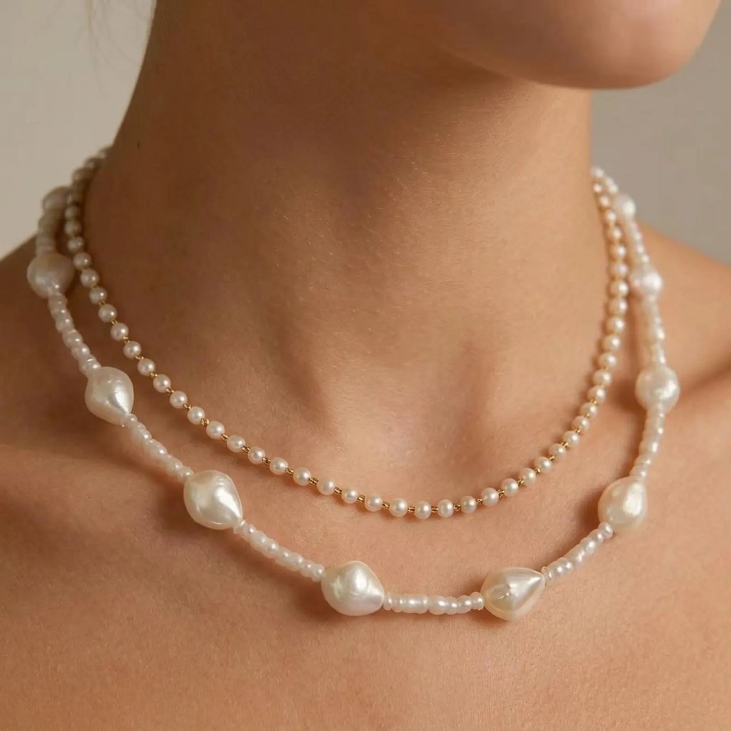 Baroque Seed Pearl Necklace