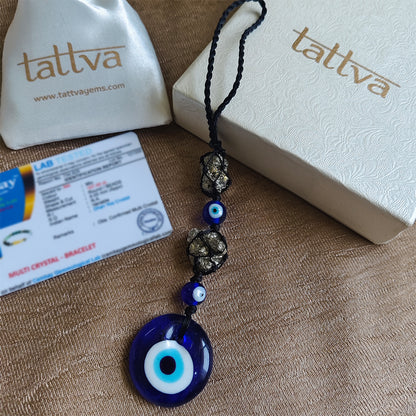 Nazar Rakshak with Evil Eye and Pyrite stone