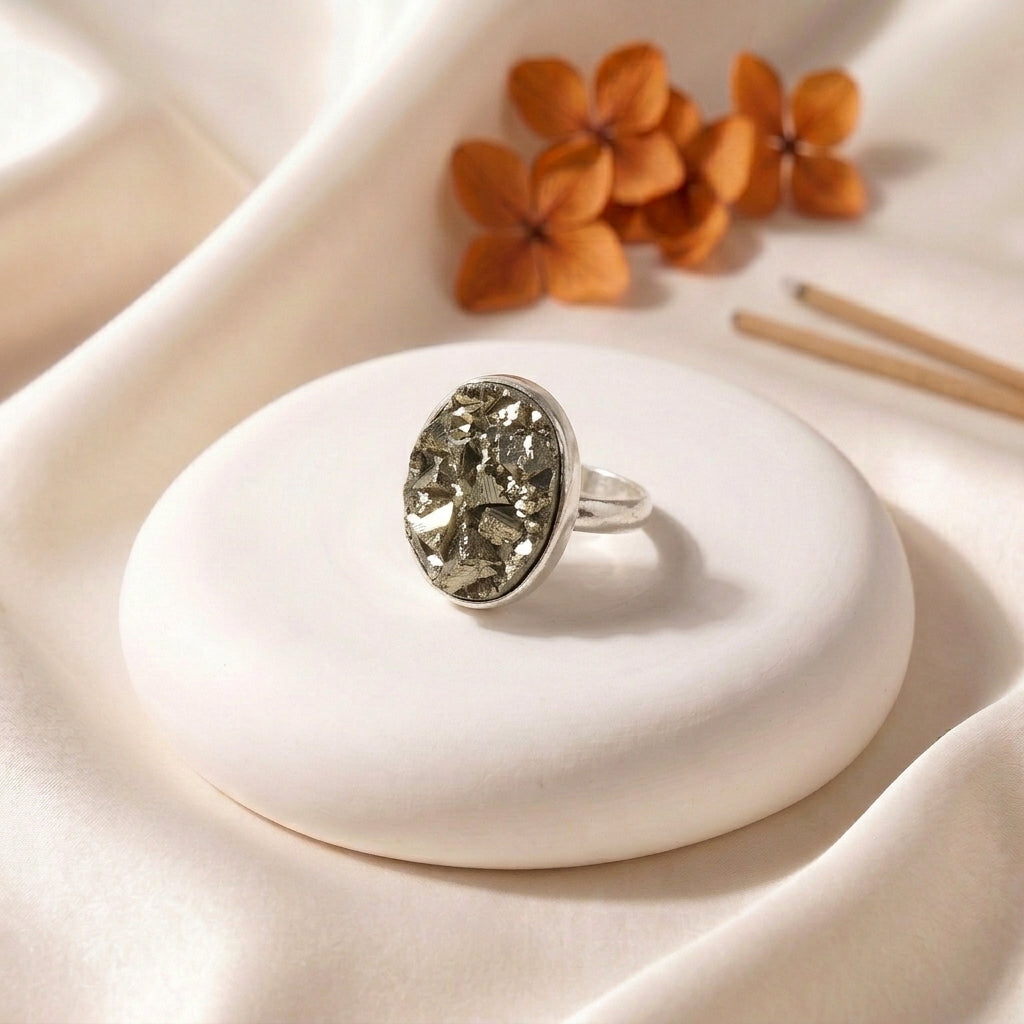Pyrite Ring (Adjustable)