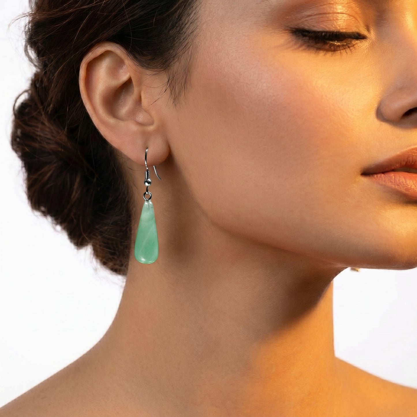amazonite drop earring