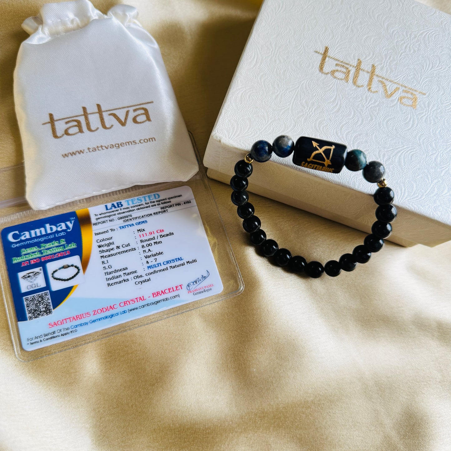 Sagittarius (Dhanu) Rashi Zodiac Bracelet