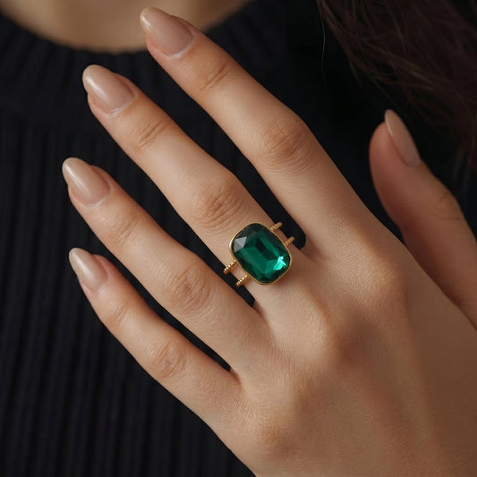 Green Gemstone Ring
